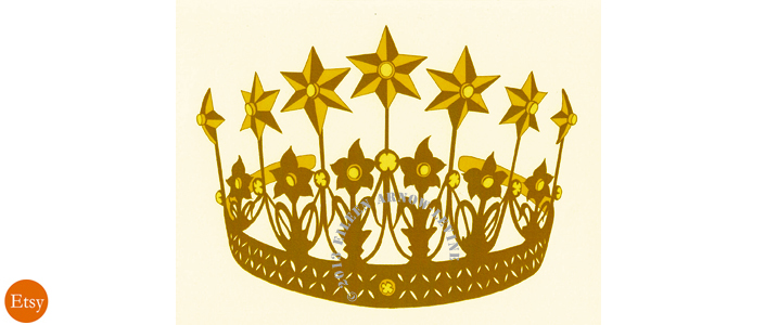 Brass Crown Card